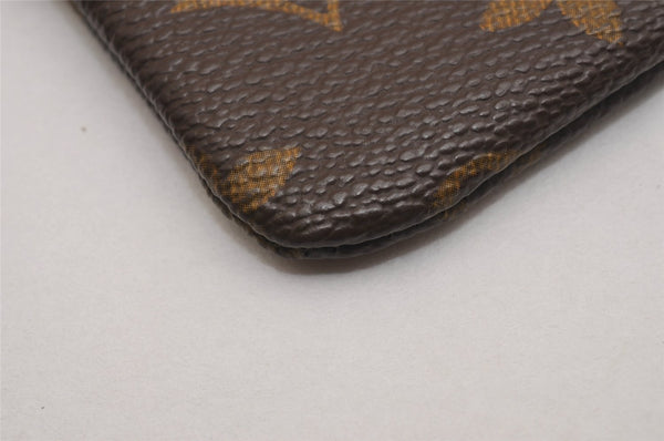 Authentic Louis Vuitton Monogram Pochette Cles Coin Purse Case M62650 LV 2621J