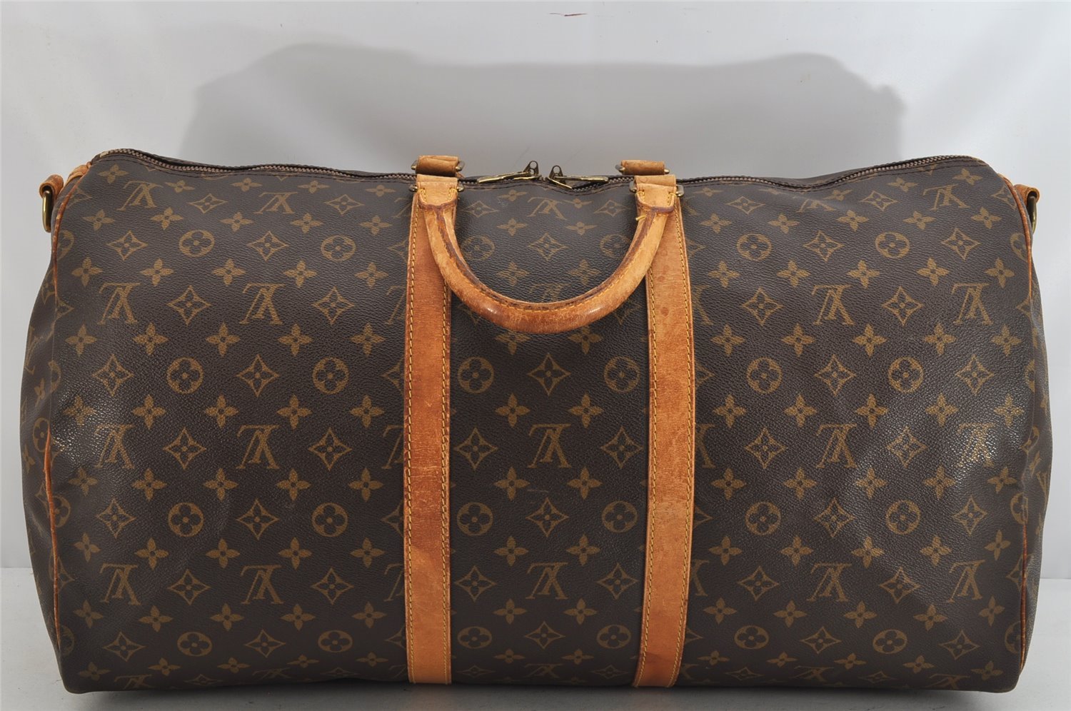 Authentic Louis Vuitton Monogram Keepall Bandouliere 55 M41414 Boston Bag 2621K