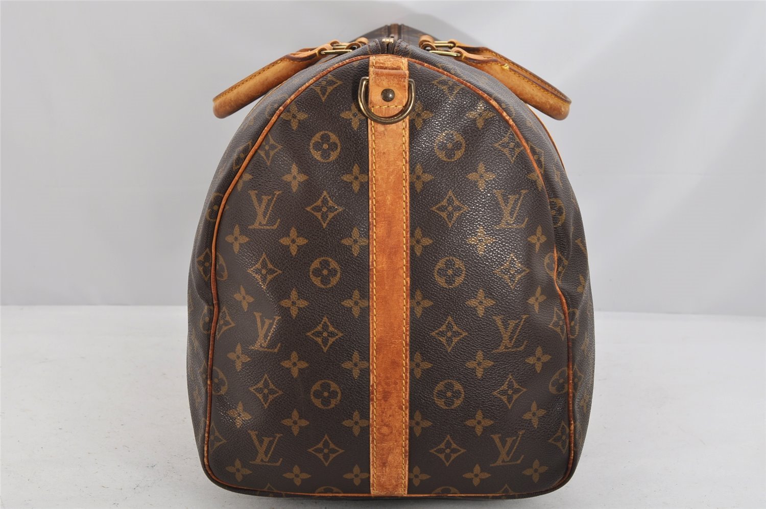 Authentic Louis Vuitton Monogram Keepall Bandouliere 55 M41414 Boston Bag 2621K