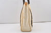 Authentic Louis Vuitton Antigua Cabas MM Tote Bag White Brown M40036 LV 2622J