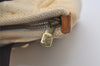Authentic Louis Vuitton Antigua Cabas MM Tote Bag White Brown M40036 LV 2622J