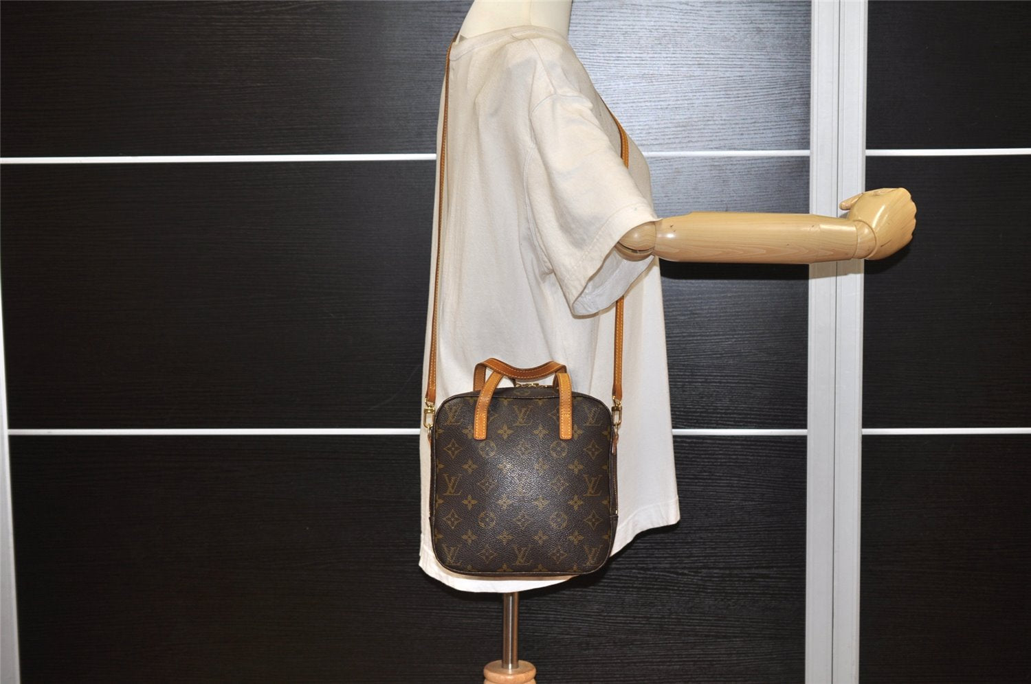 Authentic Louis Vuitton Monogram Spontini 2Way Shoulder Hand Bag M47500 LV 2622K