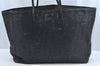 Authentic FENDI Zucca Leather Canvas Shoulder Tote Bag Black Junk 2623I