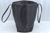 Authentic FENDI Zucca Leather Canvas Shoulder Tote Bag Black Junk 2623I