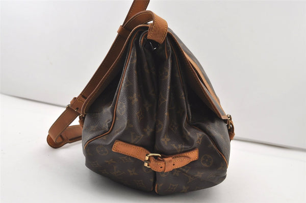 Authentic Louis Vuitton Monogram Saumur 35 Shoulder Cross Bag M42254 LV 2623J