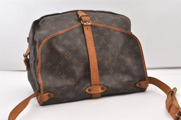 Authentic Louis Vuitton Monogram Saumur 35 Shoulder Cross Bag M42254 LV 2623J