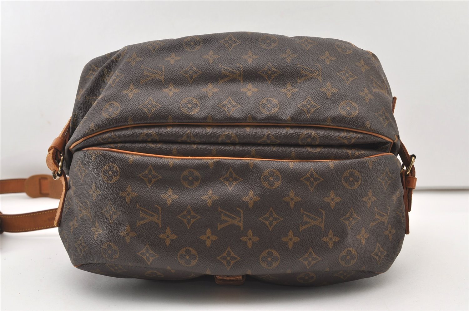 Authentic Louis Vuitton Monogram Saumur 35 Shoulder Cross Bag M42254 LV 2623J