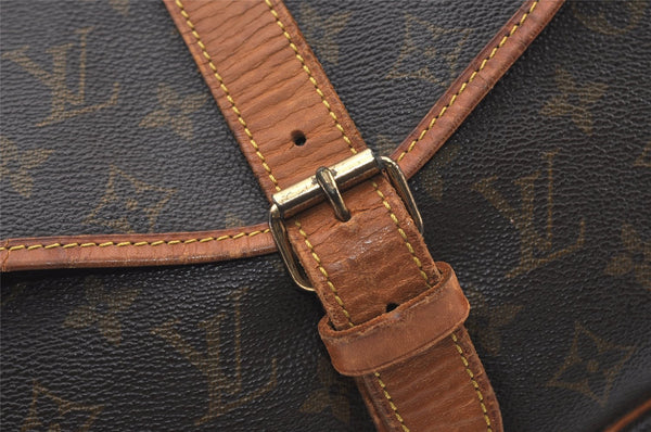 Authentic Louis Vuitton Monogram Saumur 35 Shoulder Cross Bag M42254 LV 2623J