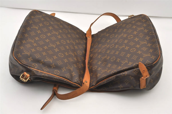 Authentic Louis Vuitton Monogram Saumur 35 Shoulder Cross Bag M42254 LV 2623J