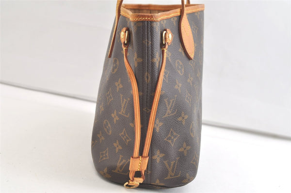 Authentic Louis Vuitton Monogram Neverfull PM Shoulder Tote Bag M40155 LV 2623K