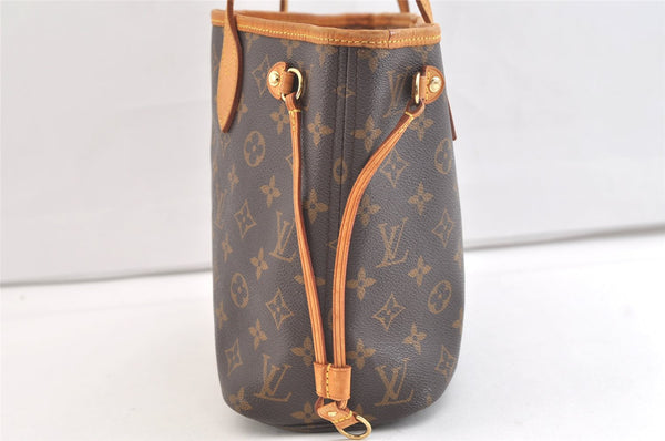 Authentic Louis Vuitton Monogram Neverfull PM Shoulder Tote Bag M40155 LV 2623K