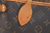 Authentic Louis Vuitton Monogram Neverfull PM Shoulder Tote Bag M40155 LV 2623K