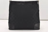 Authentic GUCCI Vintage Shoulder Bag Purse GG Canvas Leather 0014231 Black 2624J