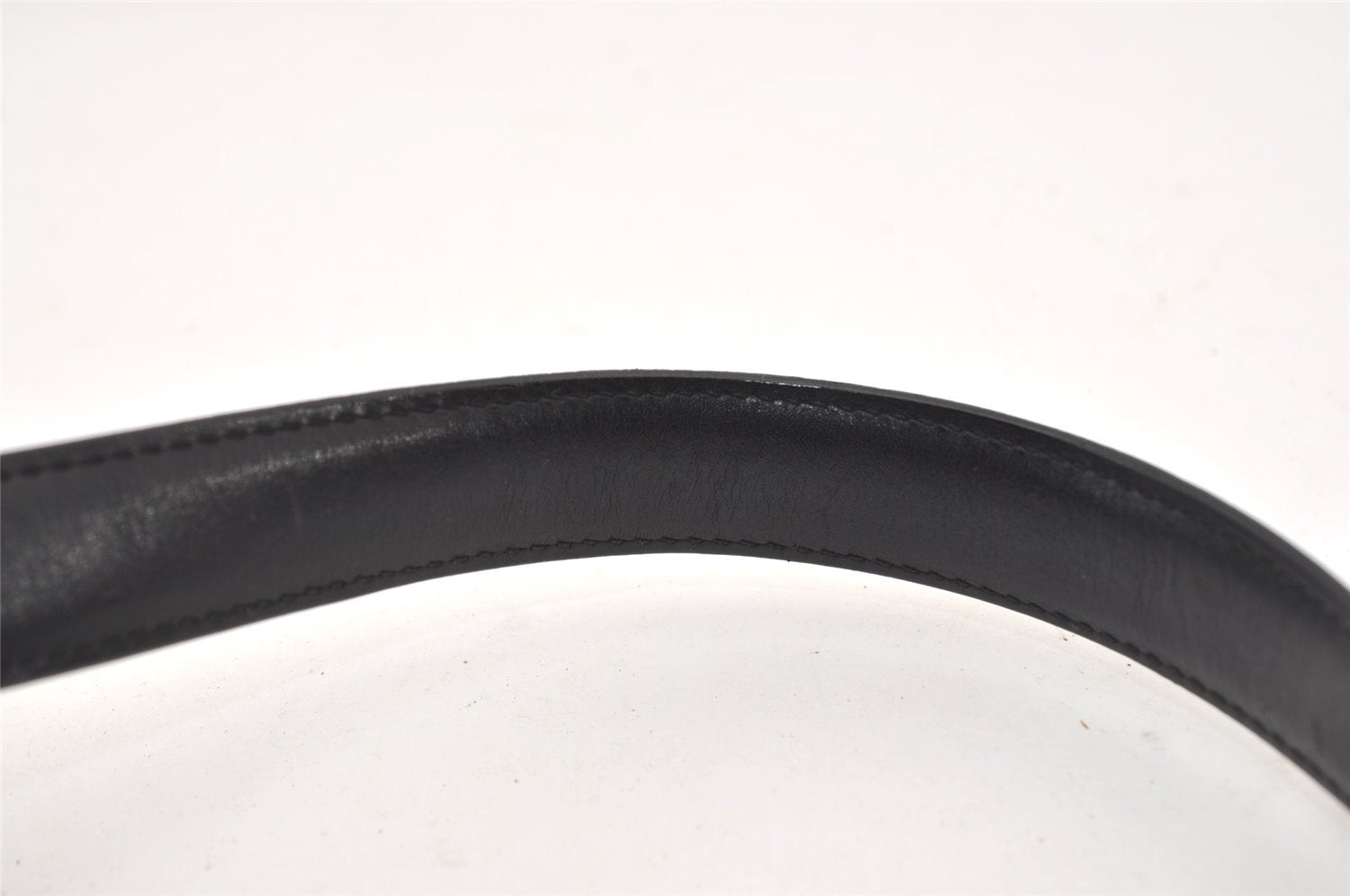 Authentic GUCCI Vintage Shoulder Bag Purse GG Canvas Leather 0014231 Black 2624J