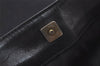 Authentic GUCCI Vintage Shoulder Bag Purse GG Canvas Leather 0014231 Black 2624J