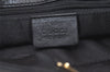 Authentic GUCCI Vintage Shoulder Bag Purse GG Canvas Leather 0014231 Black 2624J