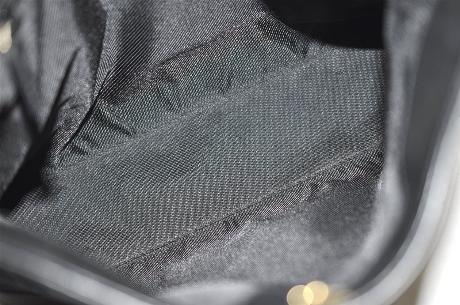 Authentic GUCCI Vintage Shoulder Bag Purse GG Canvas Leather 0014231 Black 2624J