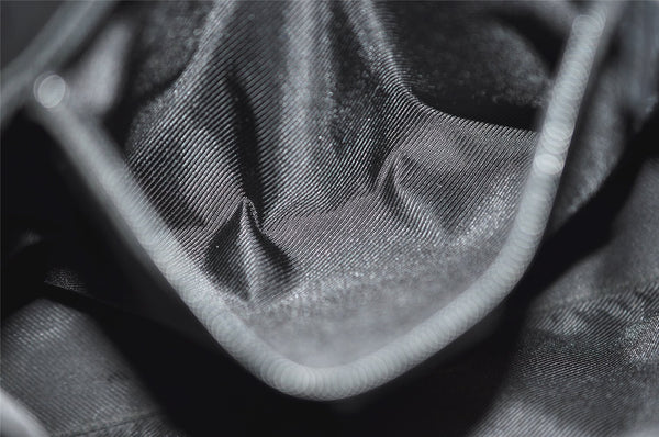 Authentic GUCCI Vintage Shoulder Bag Purse GG Canvas Leather 0014231 Black 2624J