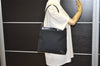 Authentic GUCCI Vintage Shoulder Bag Purse GG Canvas Leather 0014231 Black 2624J