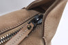 Authentic GUCCI Shoulder Hand Bag Purse Suede Leather 101333 Beige 2625J