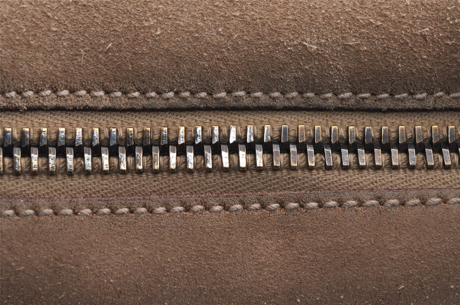 Authentic GUCCI Shoulder Hand Bag Purse Suede Leather 101333 Beige 2625J