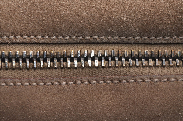 Authentic GUCCI Shoulder Hand Bag Purse Suede Leather 101333 Beige 2625J