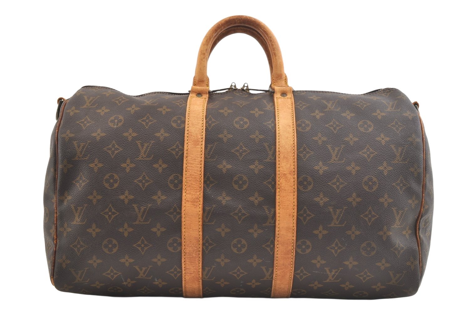 Authentic Louis Vuitton Monogram Keepall Bandouliere 45 M41418 Boston Bag 2625K