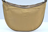 Authentic GUCCI Vintage Sherry Line Shoulder Hand Bag Canvas Leather Gold 2626H