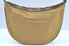 Authentic GUCCI Vintage Sherry Line Shoulder Hand Bag Canvas Leather Gold 2626H