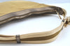 Authentic GUCCI Vintage Sherry Line Shoulder Hand Bag Canvas Leather Gold 2626H