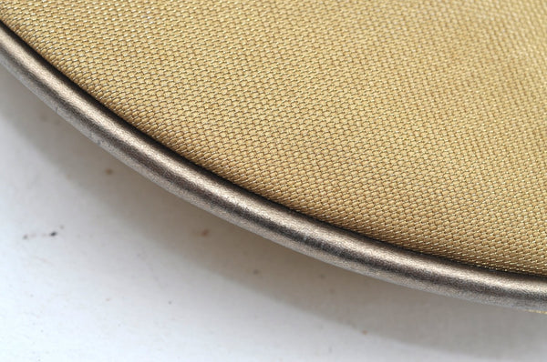Authentic GUCCI Vintage Sherry Line Shoulder Hand Bag Canvas Leather Gold 2626H