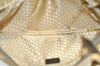 Authentic GUCCI Vintage Sherry Line Shoulder Hand Bag Canvas Leather Gold 2626H