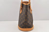 Authentic Louis Vuitton Monogram Bucket PM Shoulder Tote Bag M42238 Junk 2626K