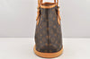 Authentic Louis Vuitton Monogram Bucket PM Shoulder Tote Bag M42238 Junk 2626K