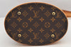 Authentic Louis Vuitton Monogram Bucket PM Shoulder Tote Bag M42238 Junk 2626K