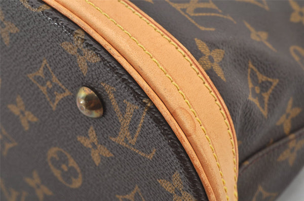 Authentic Louis Vuitton Monogram Bucket PM Shoulder Tote Bag M42238 Junk 2626K