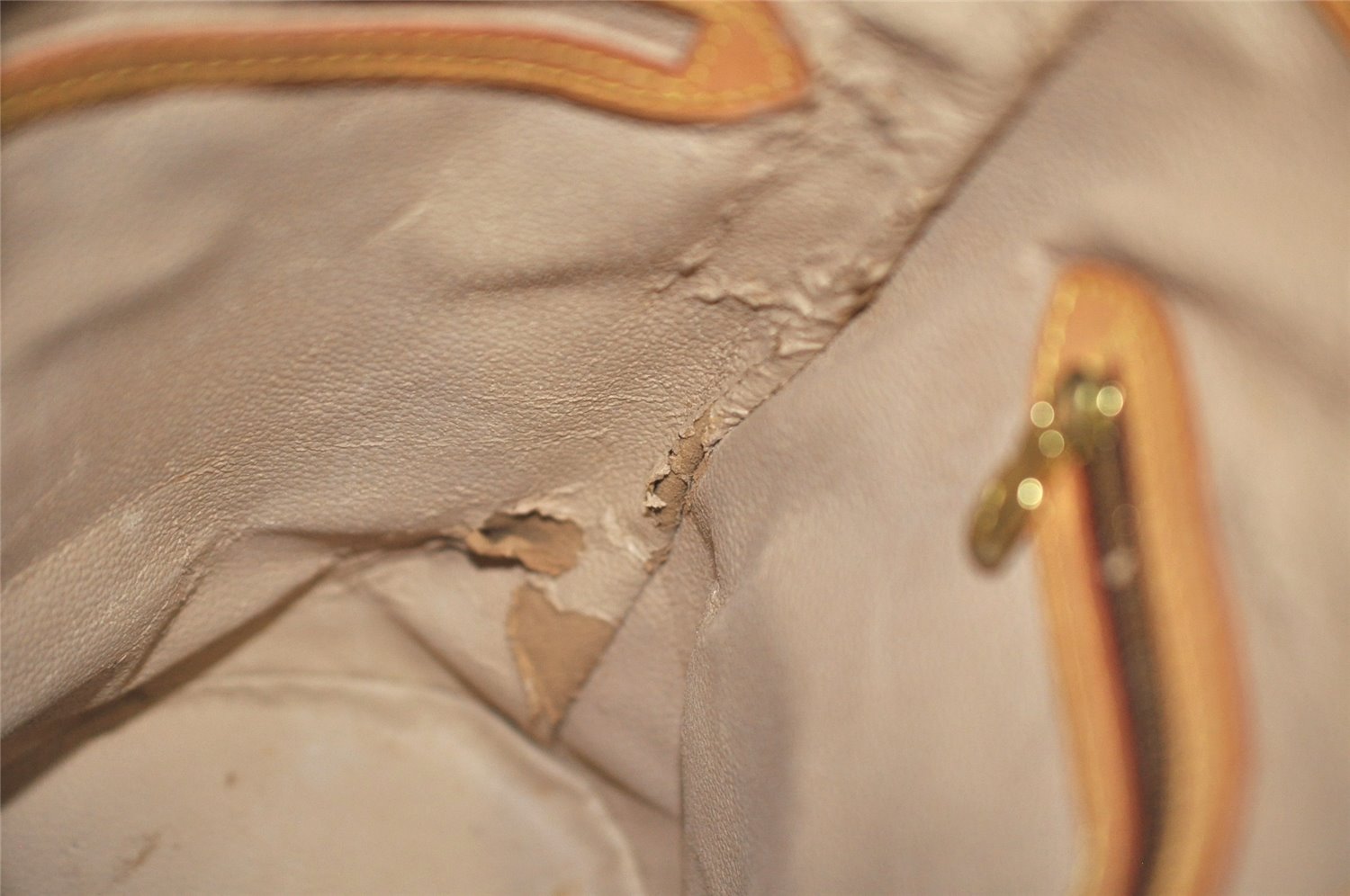 Authentic Louis Vuitton Monogram Bucket PM Shoulder Tote Bag M42238 Junk 2626K