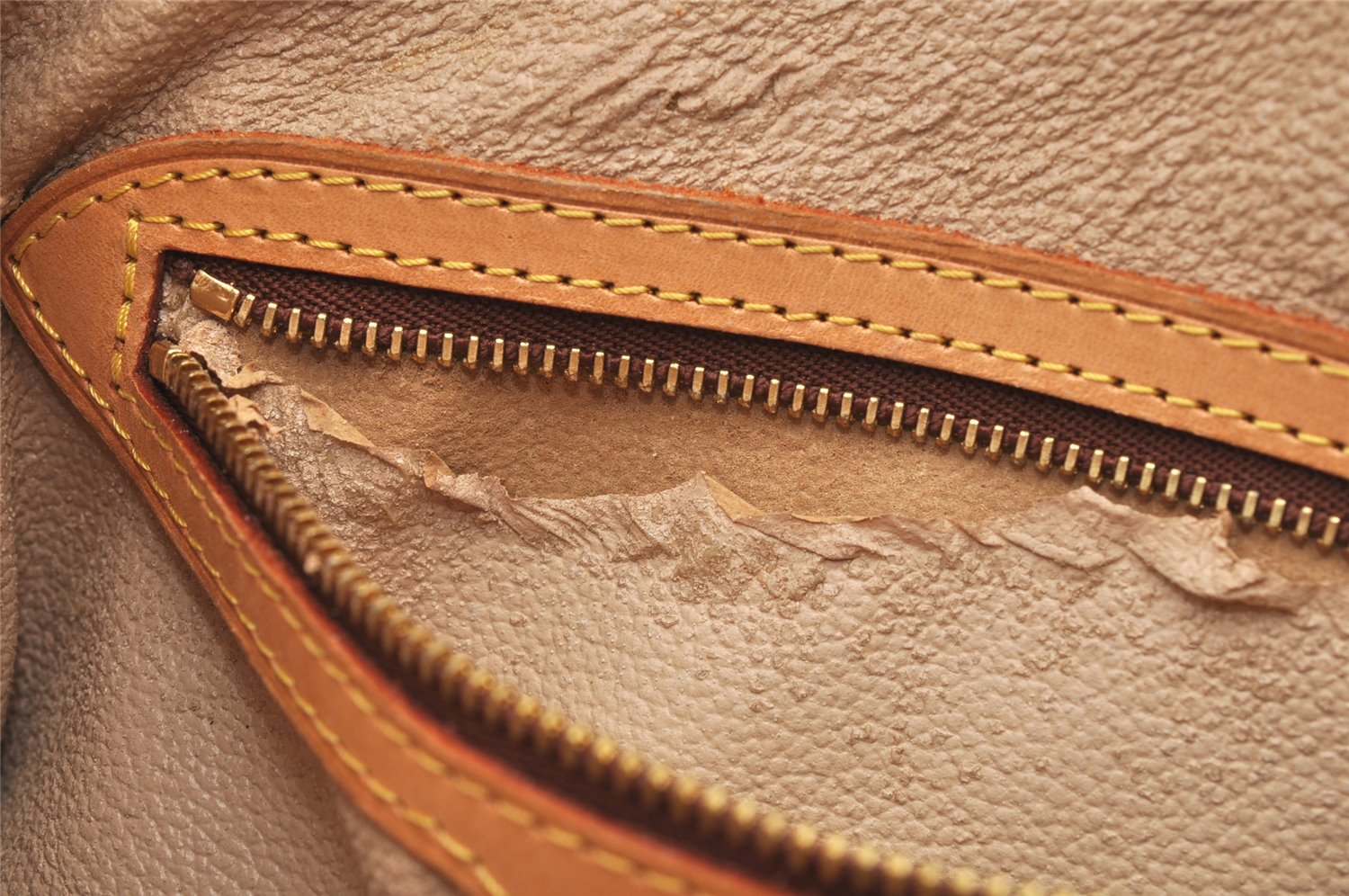 Authentic Louis Vuitton Monogram Bucket PM Shoulder Tote Bag M42238 Junk 2626K