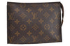 Authentic Louis Vuitton Monogram Poche Toilette 19 M47544 Cosmetics Pouch 2627J