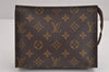 Authentic Louis Vuitton Monogram Poche Toilette 19 M47544 Cosmetics Pouch 2627J