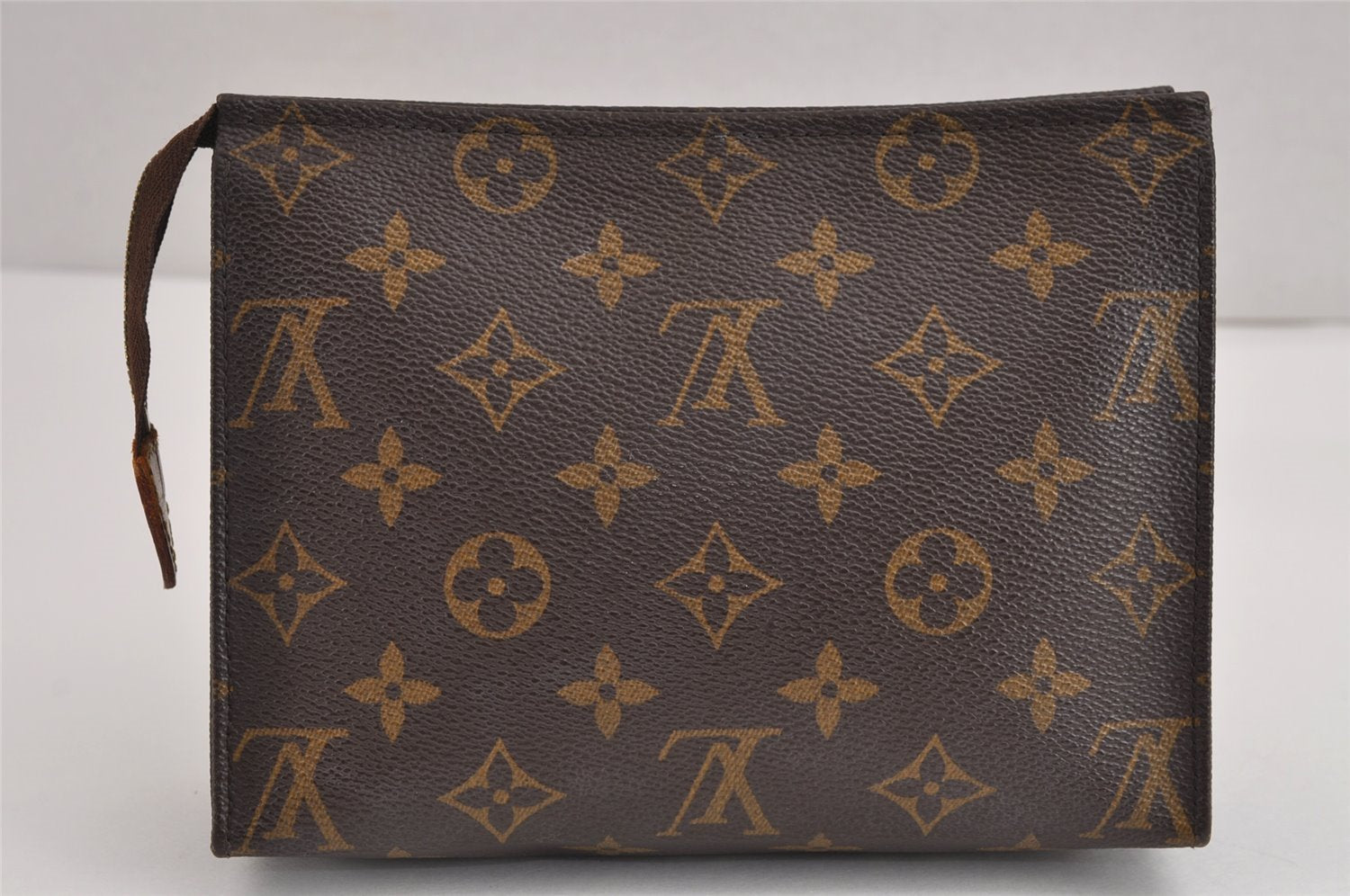 Authentic Louis Vuitton Monogram Poche Toilette 19 M47544 Cosmetics Pouch 2627J