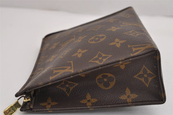 Authentic Louis Vuitton Monogram Poche Toilette 19 M47544 Cosmetics Pouch 2627J