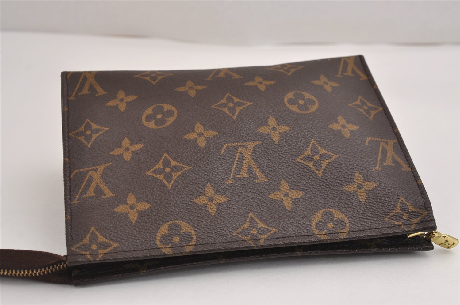 Authentic Louis Vuitton Monogram Poche Toilette 19 M47544 Cosmetics Pouch 2627J