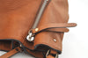 Authentic BURBERRY Vintage Leather Canvas Check Shoulder Tote Bag Brown 2628K