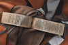 Authentic BURBERRY Vintage Leather Canvas Check Shoulder Tote Bag Brown 2628K