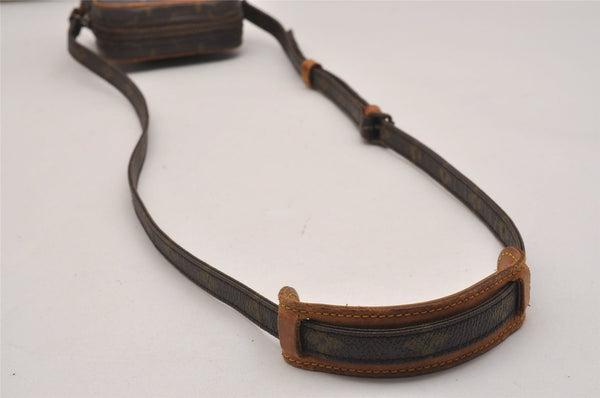 Auth Louis Vuitton Monogram Mini Poche Danube Shoulder Cross Bag M45268 LV 2629J