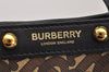 Authentic BURBERRY Vintage 2Way Shoulder Tote Bag PVC Leather Brown 2629K