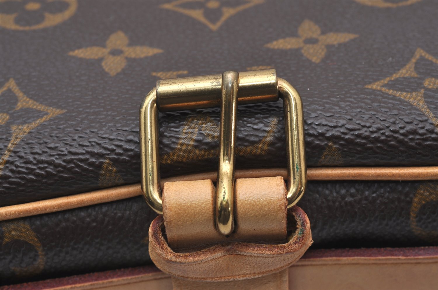 Authentic Louis Vuitton Monogram Cartouchiere GM M51252 Shoulder Cross Bag 2630J