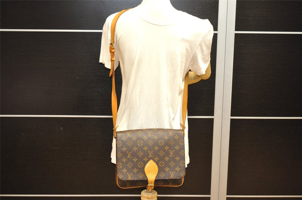 Authentic Louis Vuitton Monogram Cartouchiere GM M51252 Shoulder Cross Bag 2630J