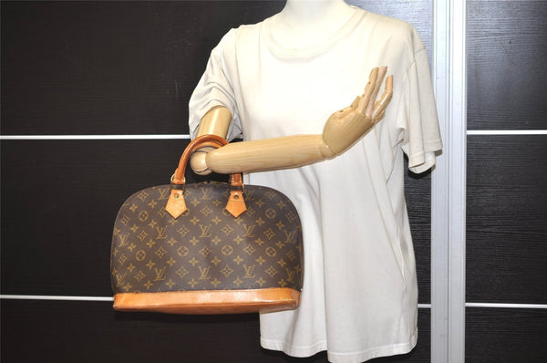 Authentic Louis Vuitton Monogram Alma Hand Bag Purse M51130 LV 2631J